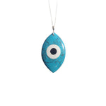 Sterling Silver Turquoise Blue Evil Eye Pendant