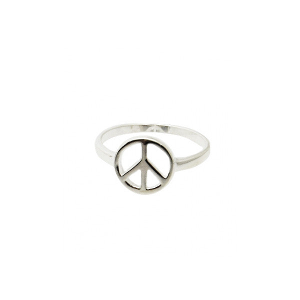 Sterling Silver Peace Ring