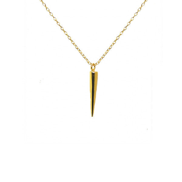 "Tornado" Vertical Spike Pendant Necklace