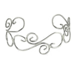 Sterling Lattice Style Cuff Bangle