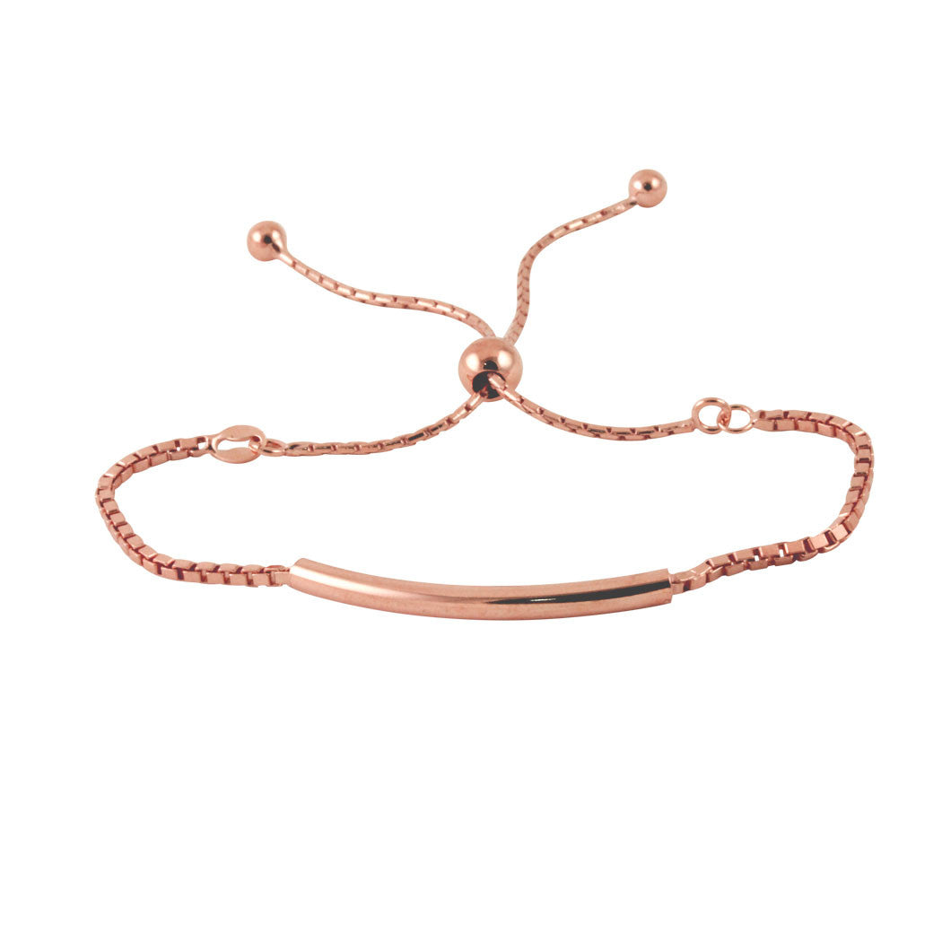 Rosy Bar Adjustable Slider Bracelet