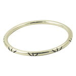 Deco Style Sterling Silver Bangle Bracelet