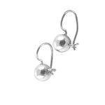 Sterling Silver "Sphere" Drop Earrings