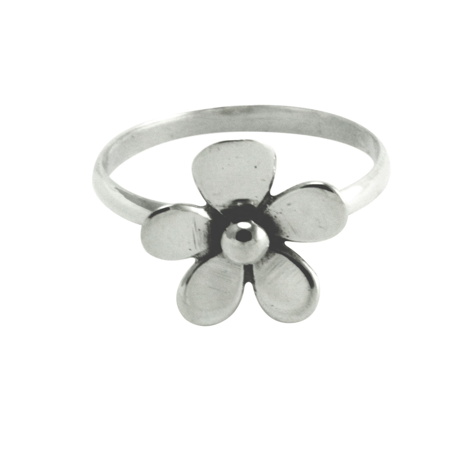 Sterling Silver Daisy Flower Ring