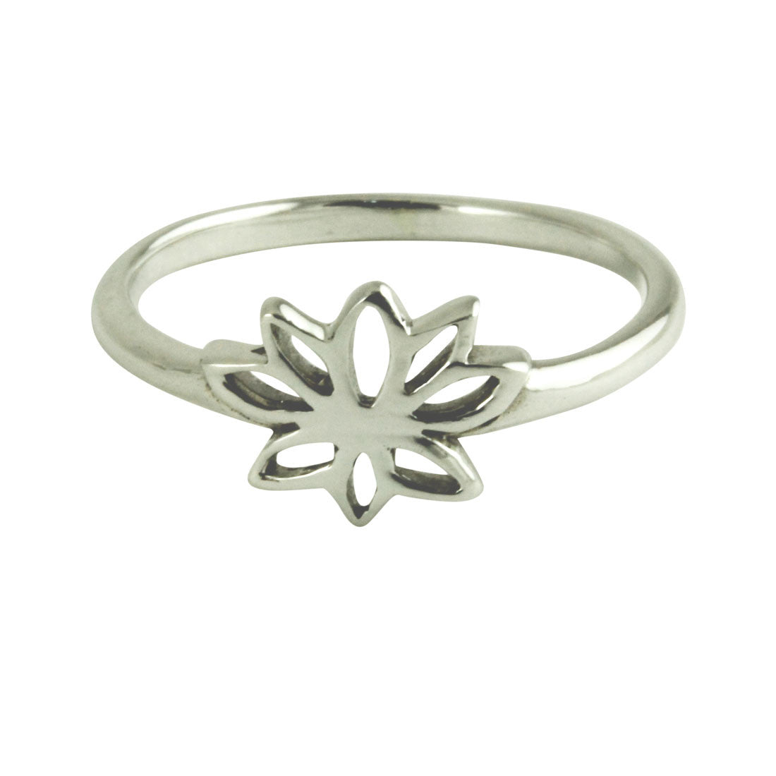 Sterling Silver Lotus Flower Ring