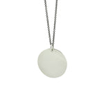 Mixed Metals Large Round Medallion Pendant Necklace