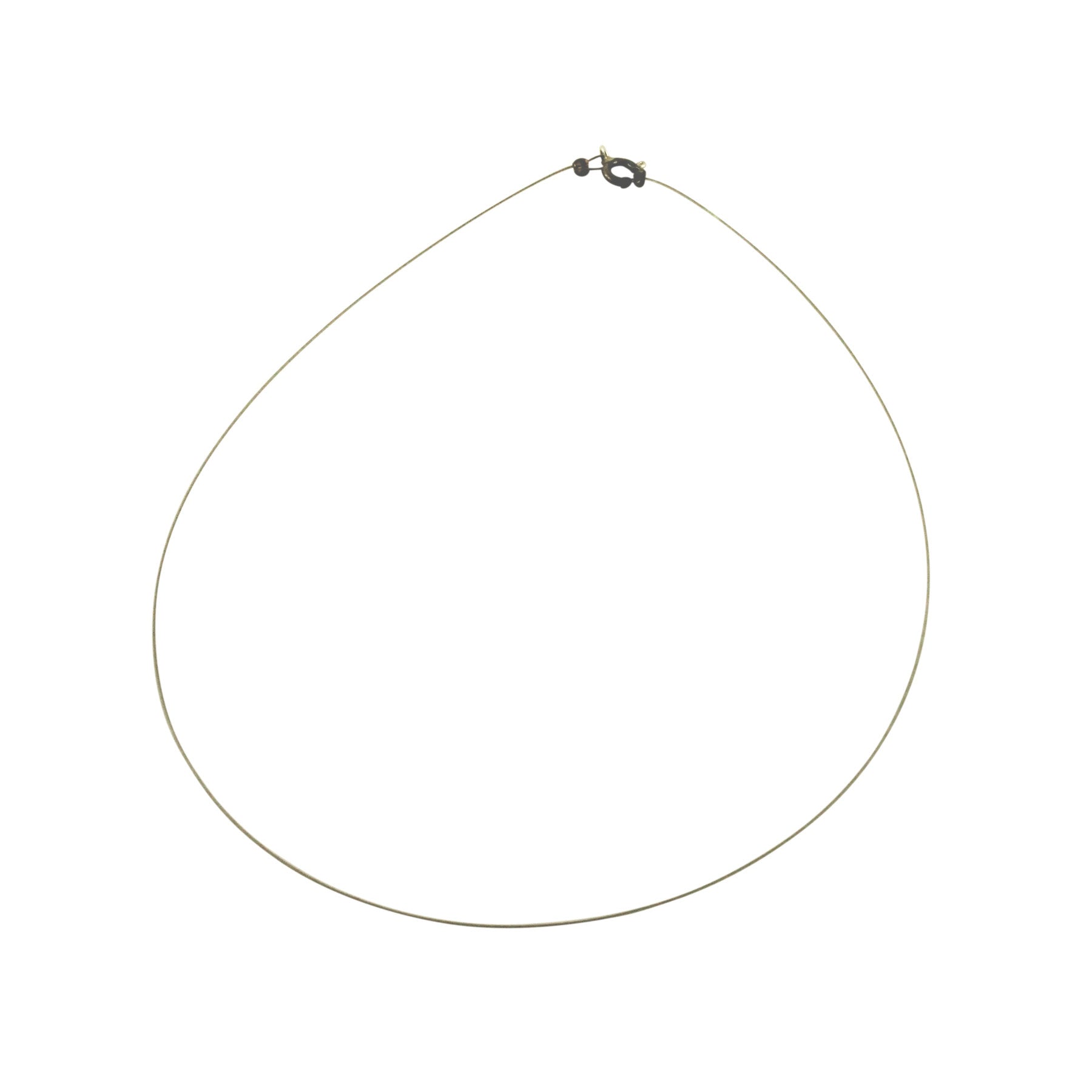 Silvertone Thin Wire Choker Necklace