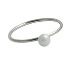 "Frosty" Sterling Silver Mini Pearl Ring