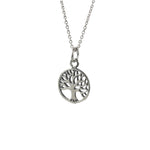 Sterling Silver Mini Tree Of Life Pendant Necklace