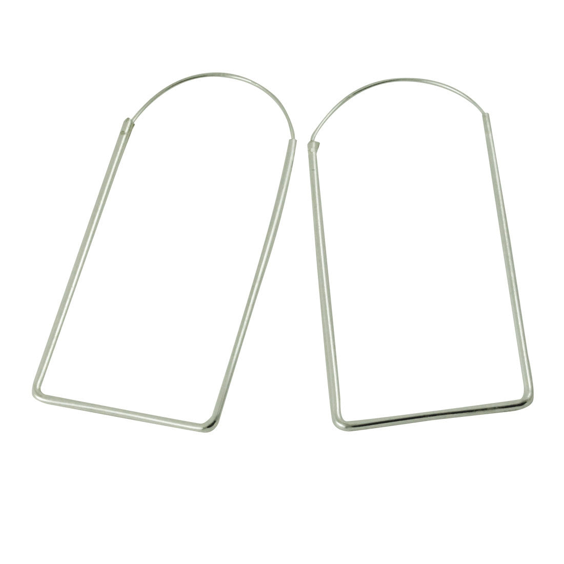 Sterling Square Hoop Earrings