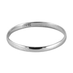14k White Gold Classic Band Ring