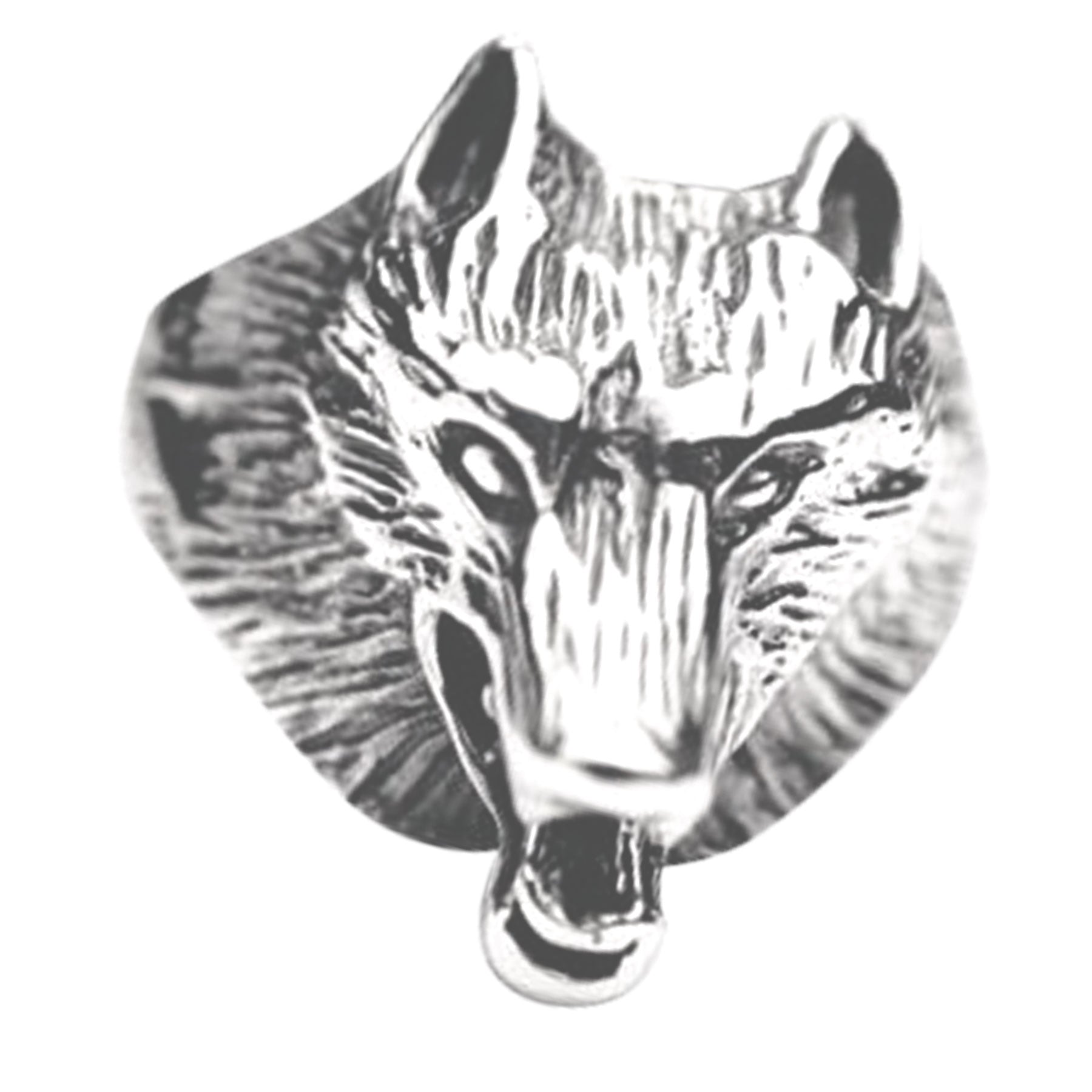 Sterling Silver Wolf Ring