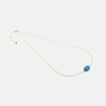 "Turquoise Treasure" Gold-Dipped Stone Necklace 16-18 inch