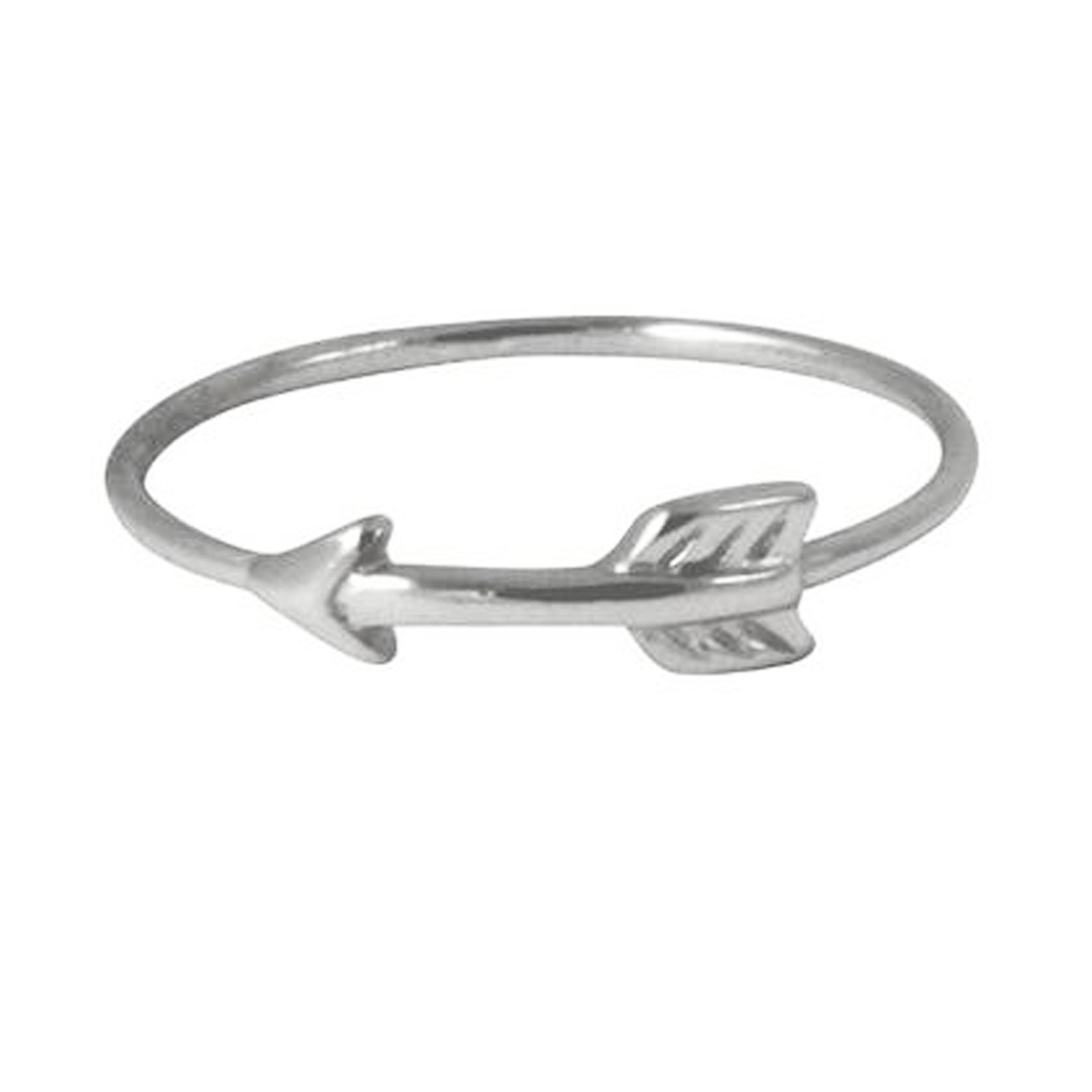 Sterling Silver Arrow Band & Midi Ring