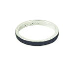 Sterling Silver Black Enamel Ring