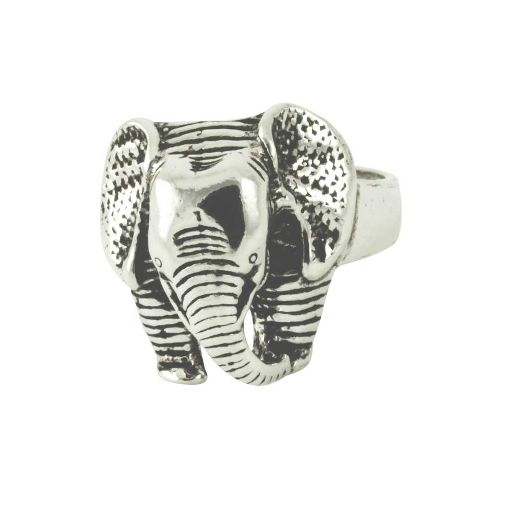 Sterling Silver Elephant Ring