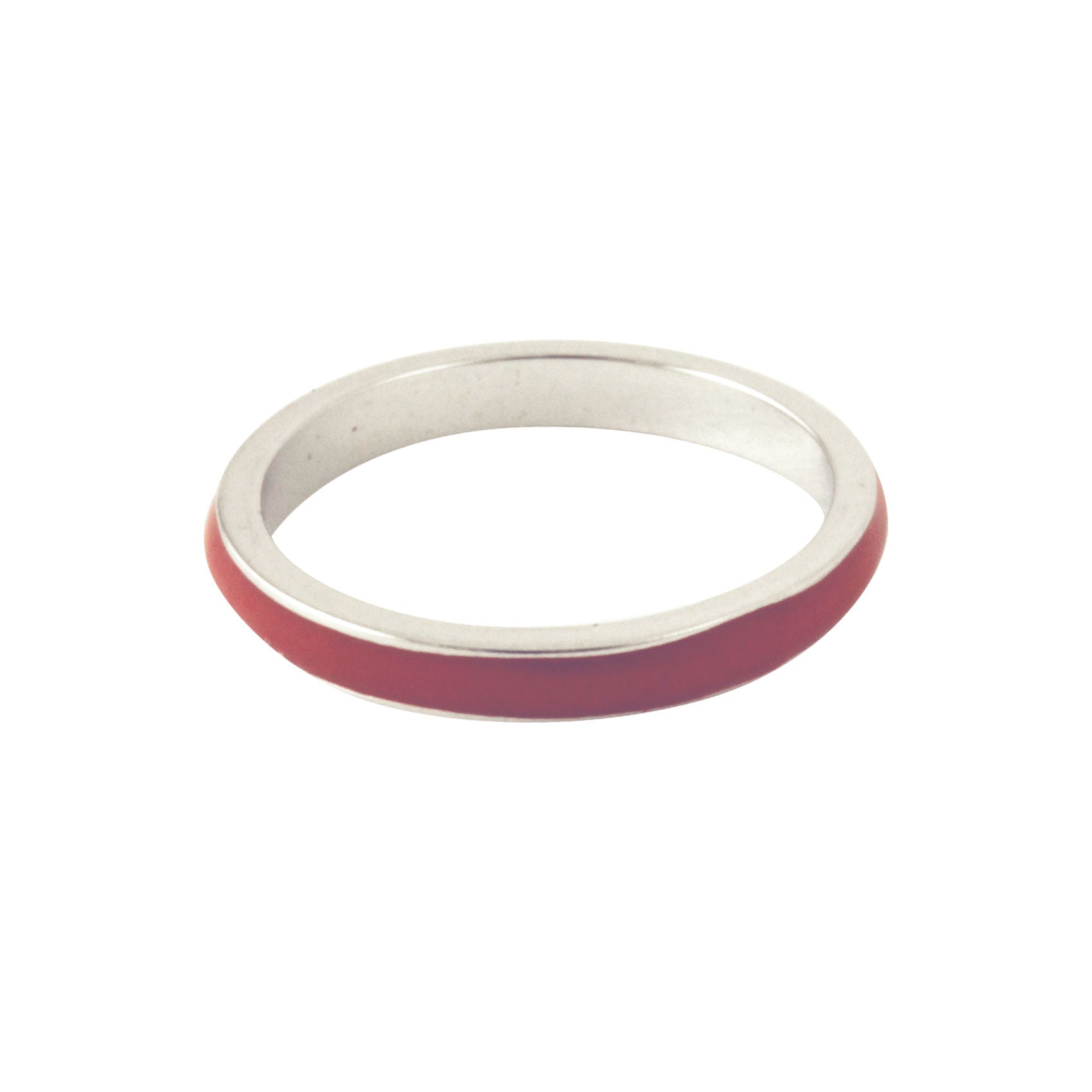 red enamel ring