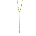 14k Gold Adjustable Bolo Chain Necklace