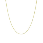 Classic Gold-Dipped Simple Link Chain Necklace