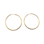 Gold-Dipped Hoop Earrings