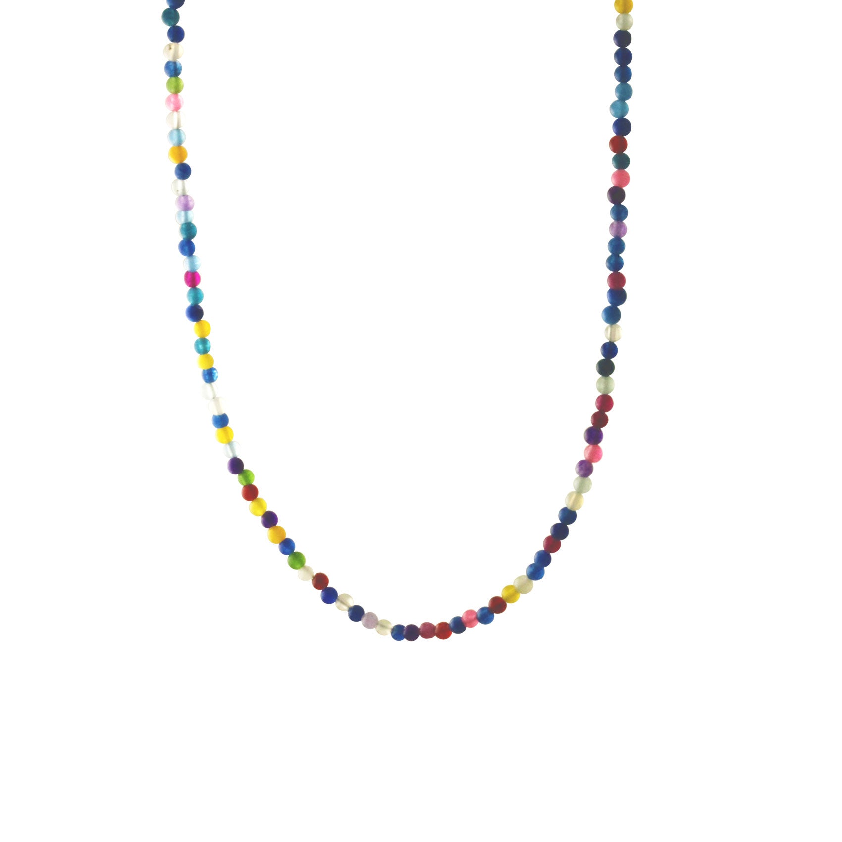 MultiColor Rainbow Stone Beaded Necklace