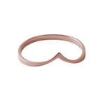 "Peaky" Sterling Silver Thin Band Ring & MiDi