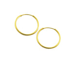 14k Gold Whisper Hoop Earrings