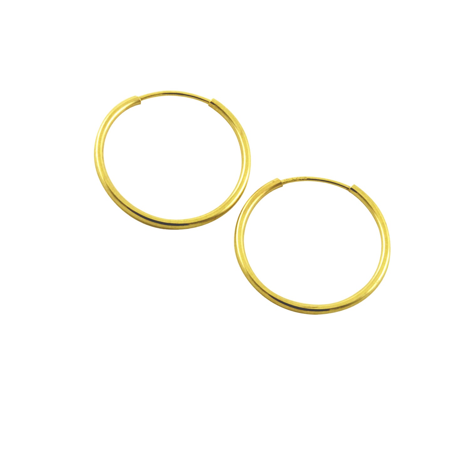 14k Gold Whisper Hoop Earrings