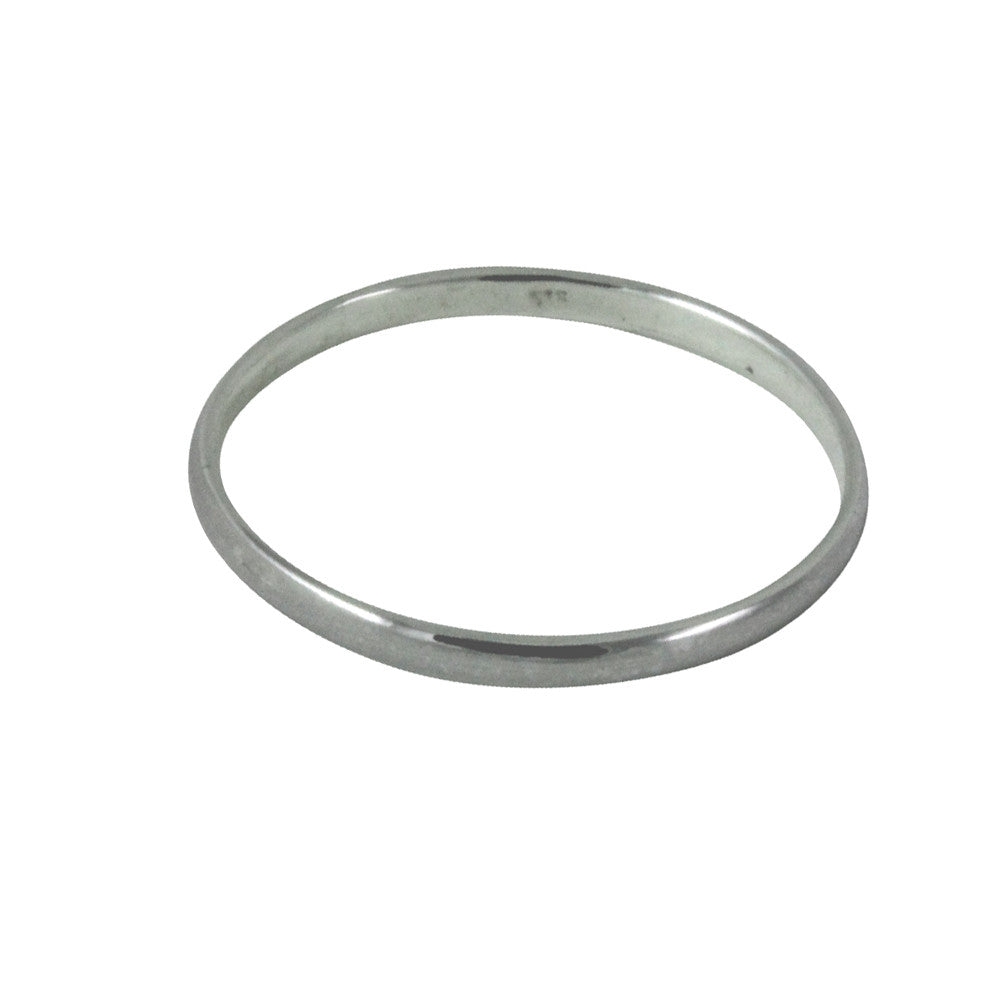 Sterling Silver Thin Band Ring 2mm