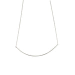 "Darling" Sterling Silver Collar Bar Pendant Necklace