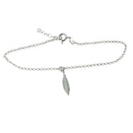 Feather Charm Anklet Chain Bracelet