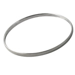 Slim Flat Sterling Silver Bangle Bracelet