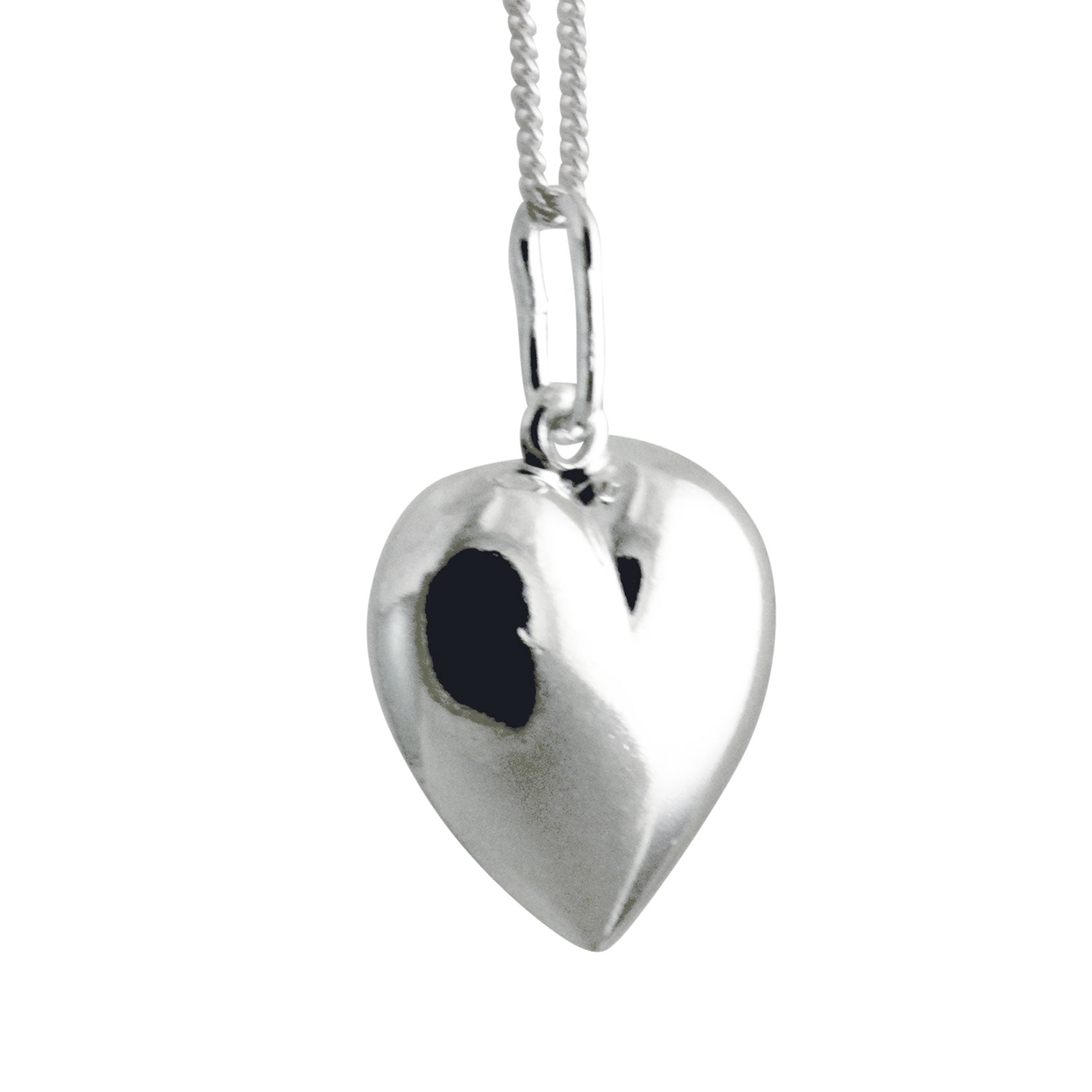 Sterling Silver Heart Pendant Necklace