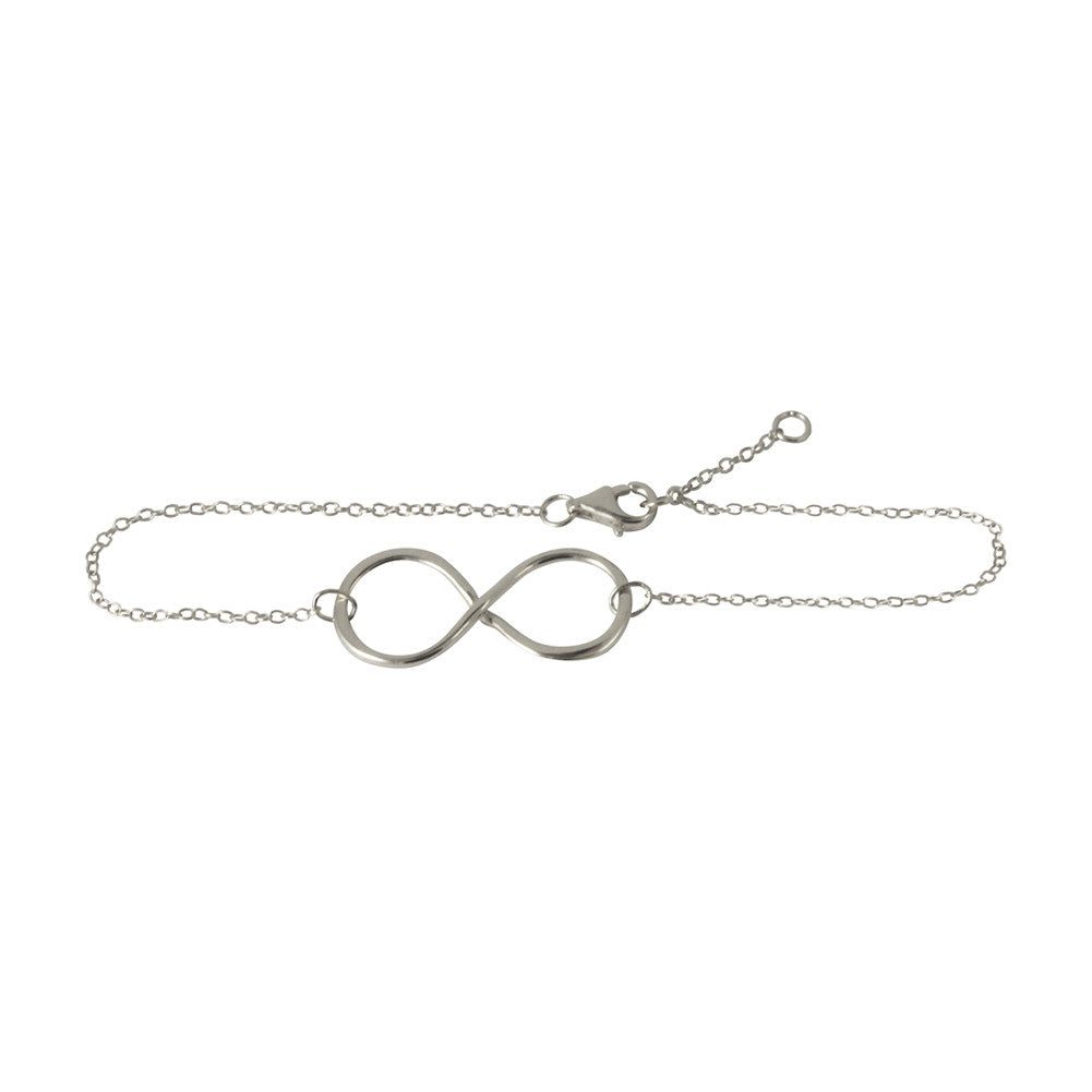 Sterling Silver Infinity Charm Bracelet