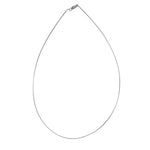 Sterling Silver Thin Omega Chain Necklace