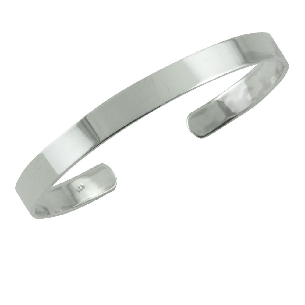 "Stripe" Sterling Silver Tape Cuff Bracelet