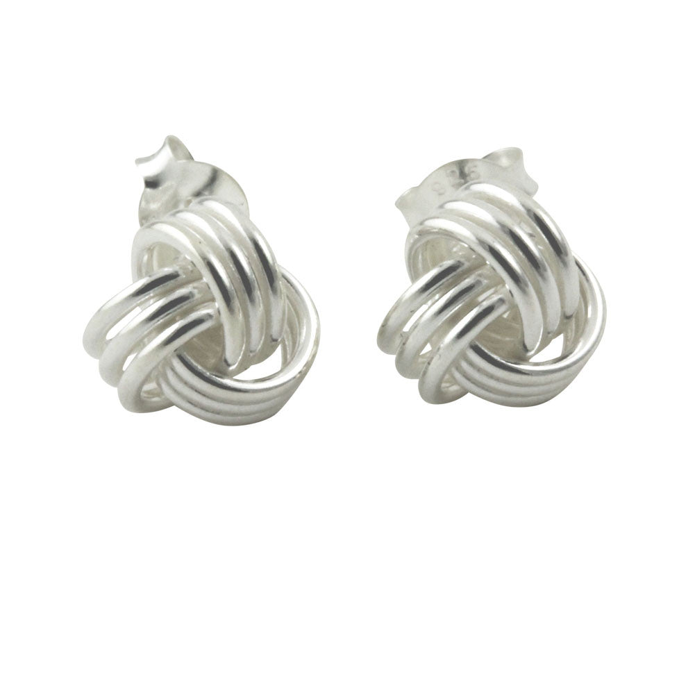 Sterling Silver Knot Earrings