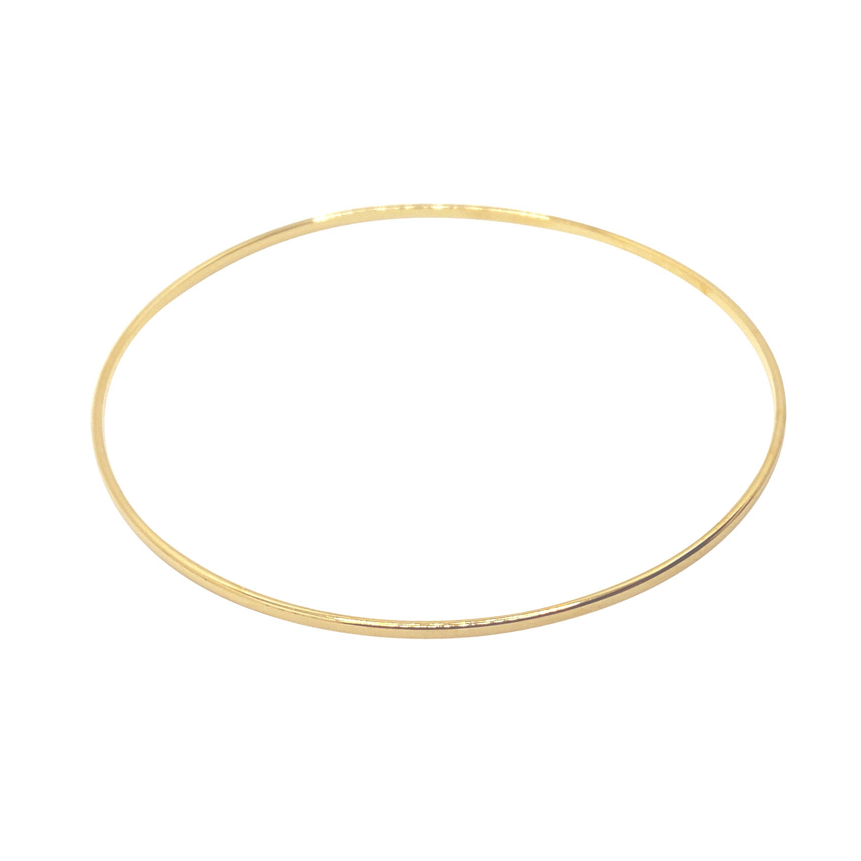 Smooth Gold Bangle Bracelet