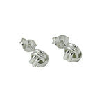 "Silver Swirl" Sterling Silver Mini Love Knot Earring 5mm