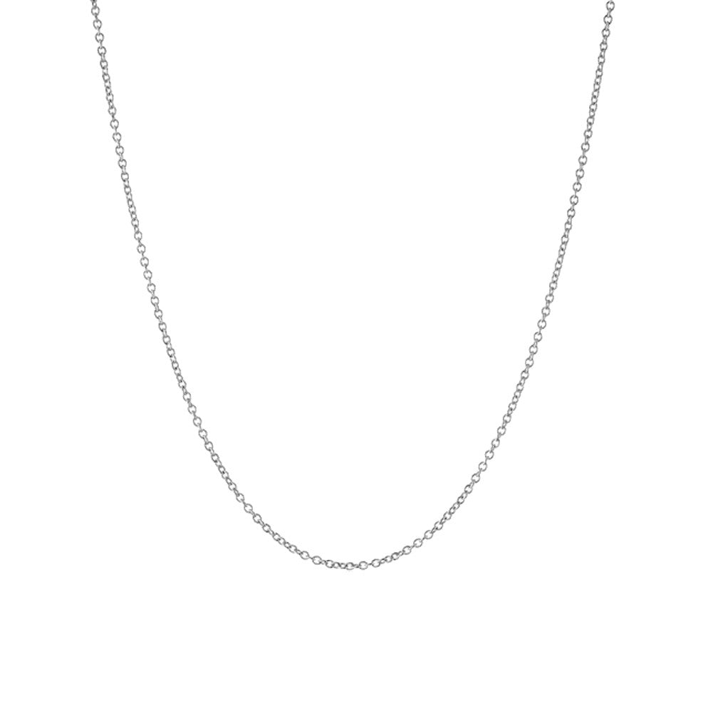Simple Sterling Silver Link Chain Necklace
