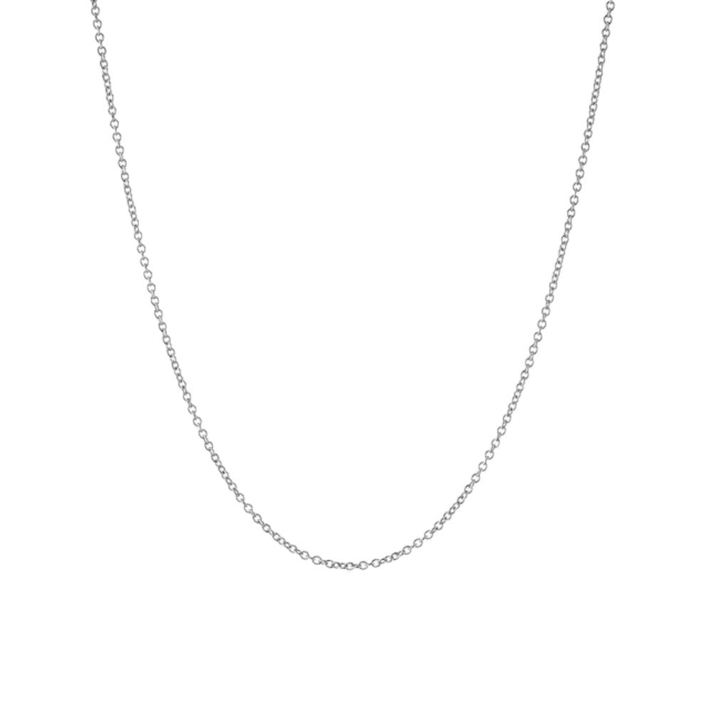 Sterling Silver Simple Link Long Chain Necklace 24 inch & 30 inch