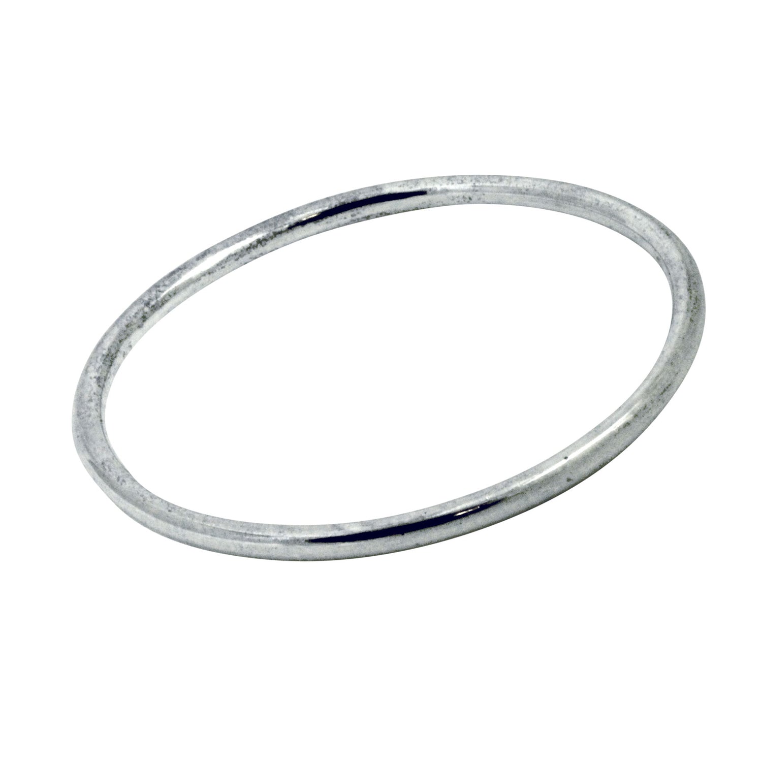 Modern Everyday Sterling Silver Bangle Bracelet