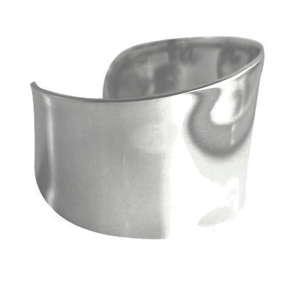 Sterling Silver Wide Cuff Bracelet Statement