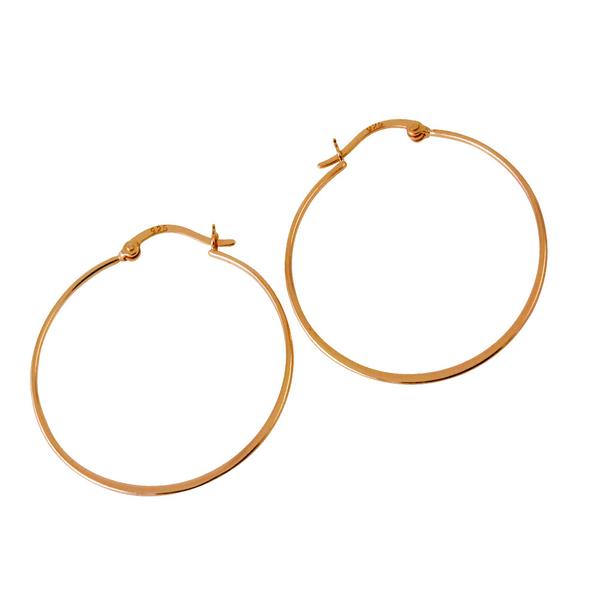 Sterling Silver "Whisper" Thin Hoop Earrings