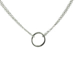 "Everlasting" Sterling Circle Pendant Necklace