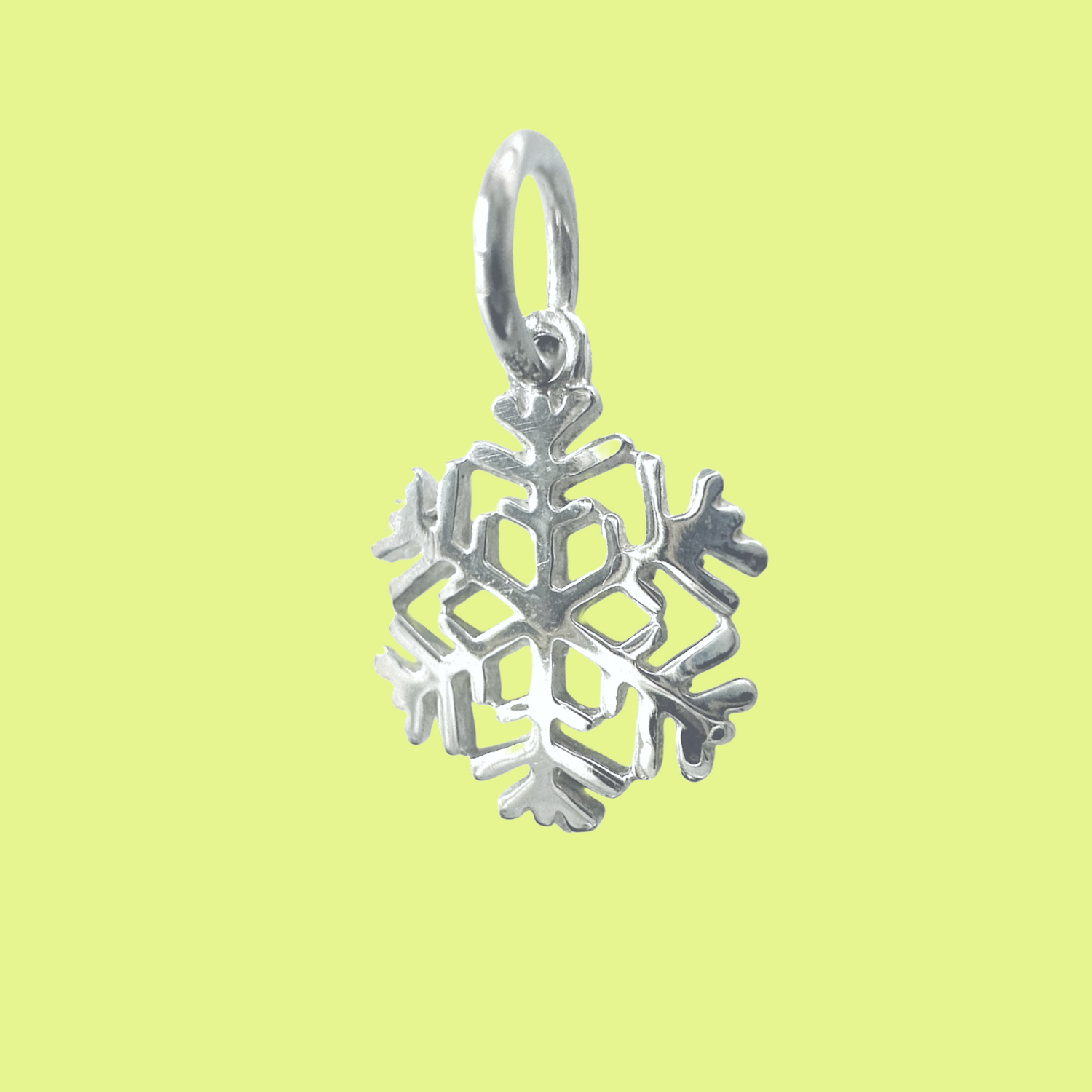 Sterling Silver Snowflake Pendant Necklace