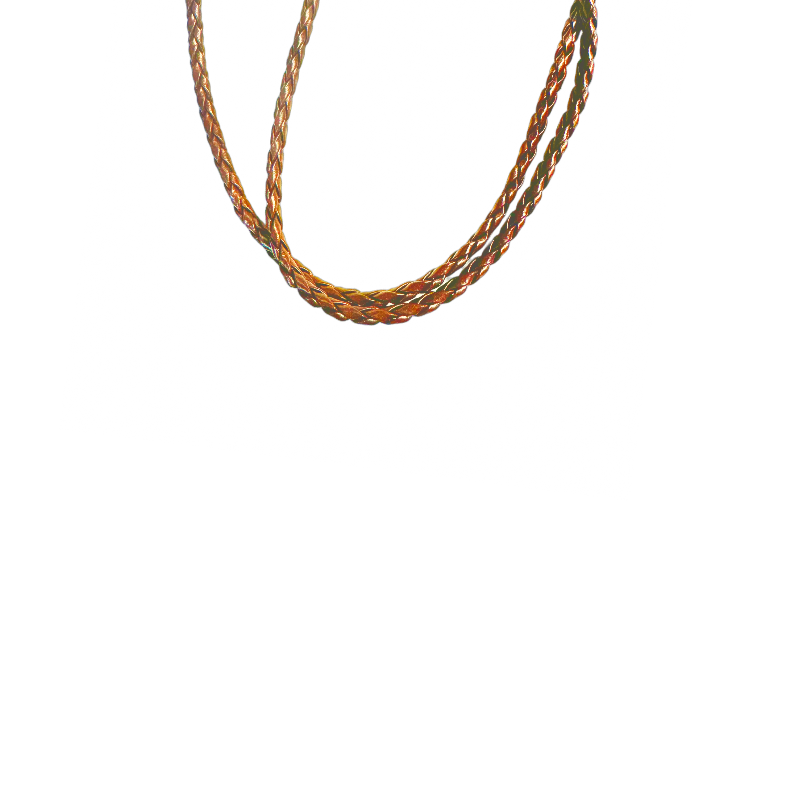 Braided Leather Cord Necklace