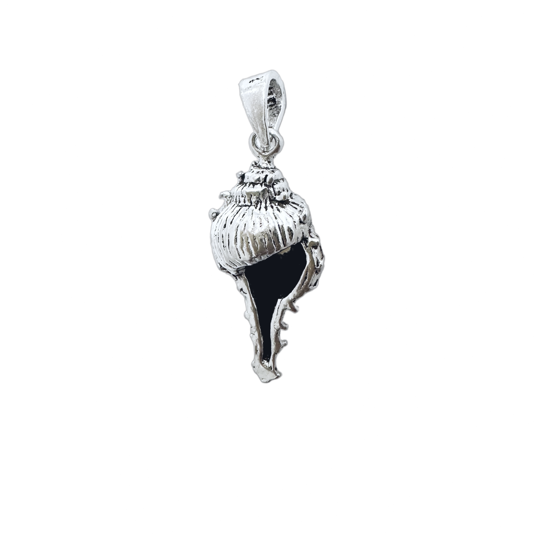 Silver Spindle Sea Shell Pendant