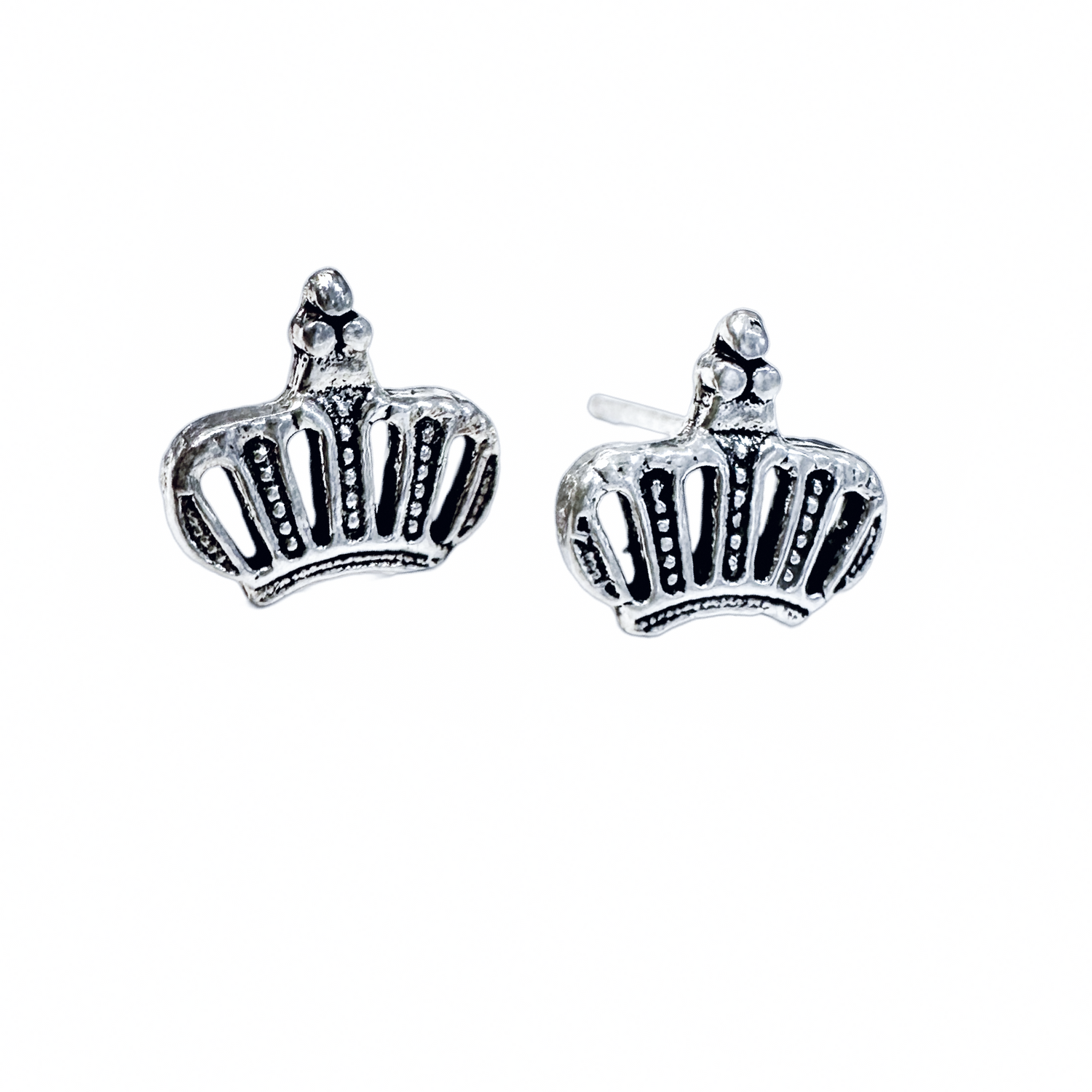 Queen Crown Stud Earrings