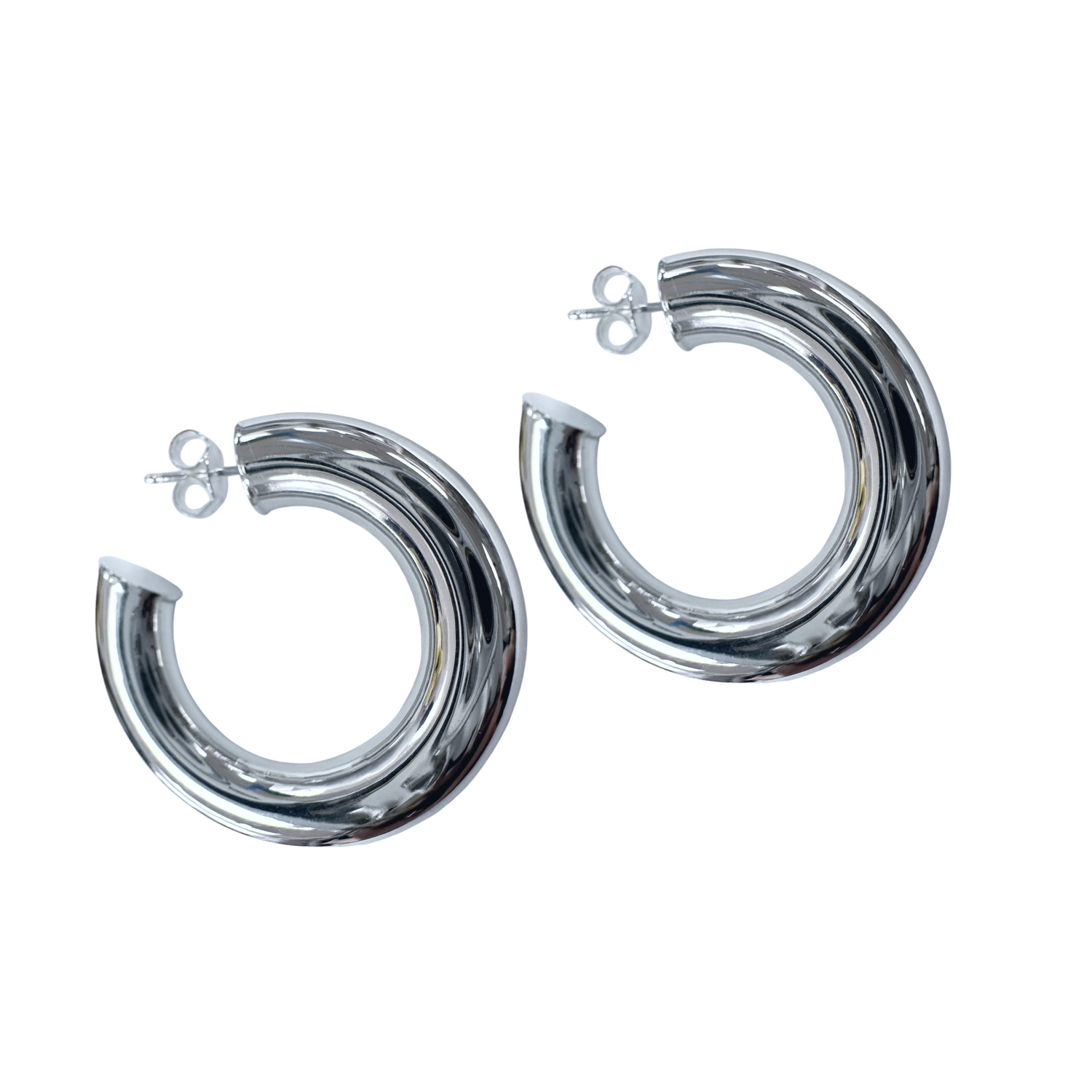 Chunky Half Hoop Earrings